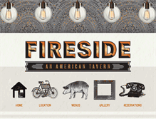 Tablet Screenshot of firesidetavern.com